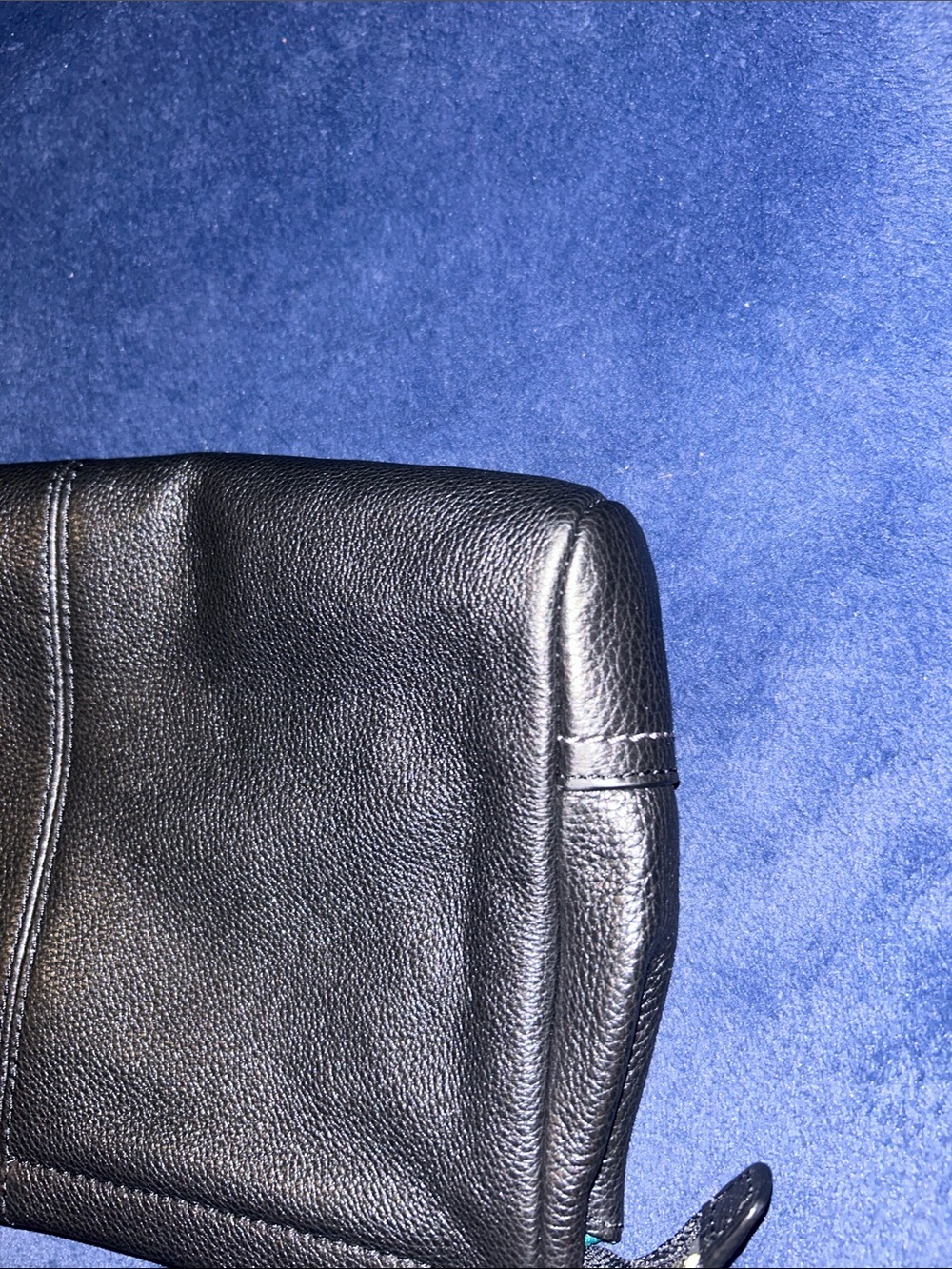 Coach Park leather large clutch in pebble black leather style F49481 - Picture 3 of 6